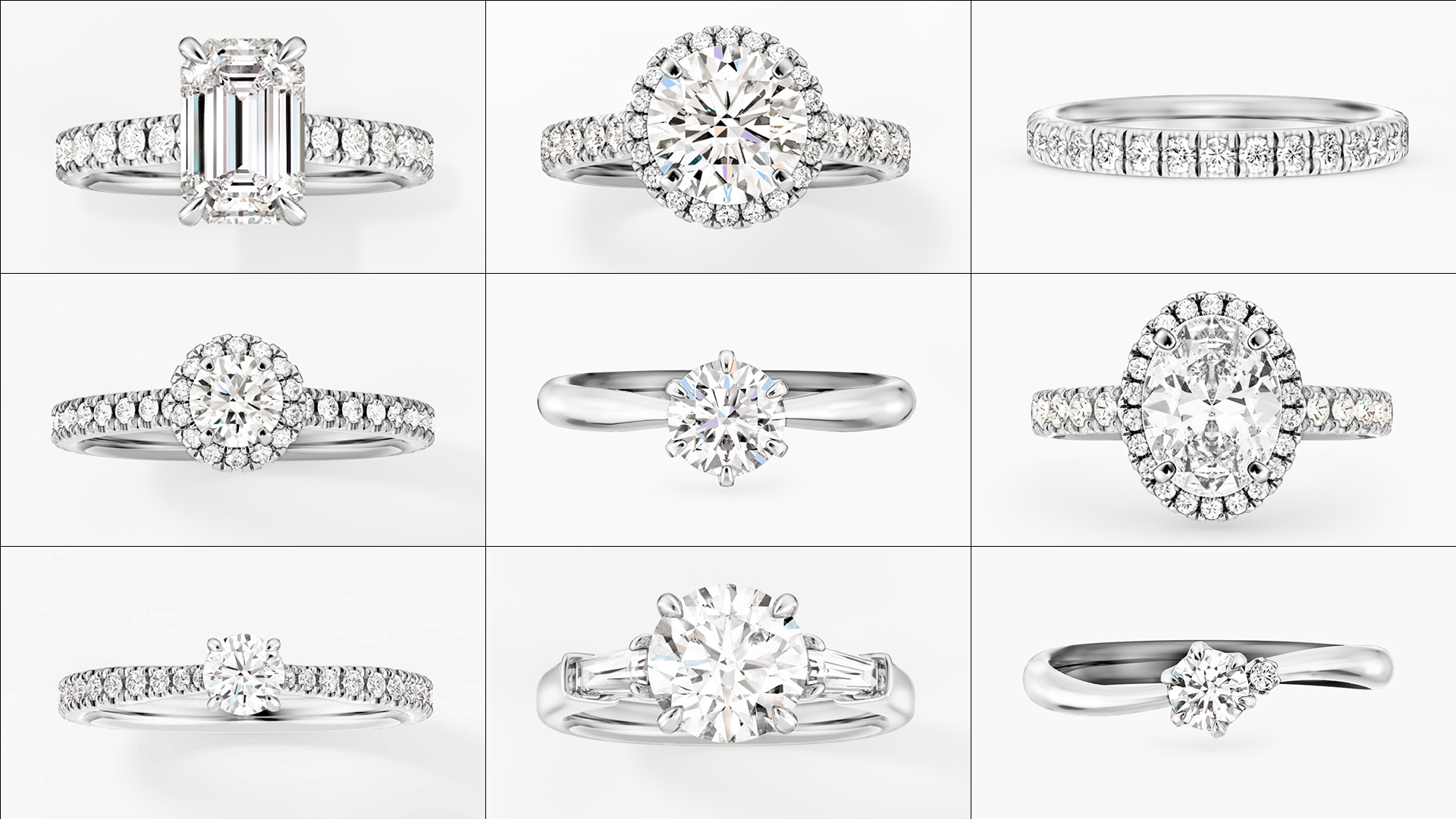 婚約指輪の種類一覧｜エンゲージリングの人気デザイン・ダイヤ・素材・留め方の違いと選び方をまとめて解説