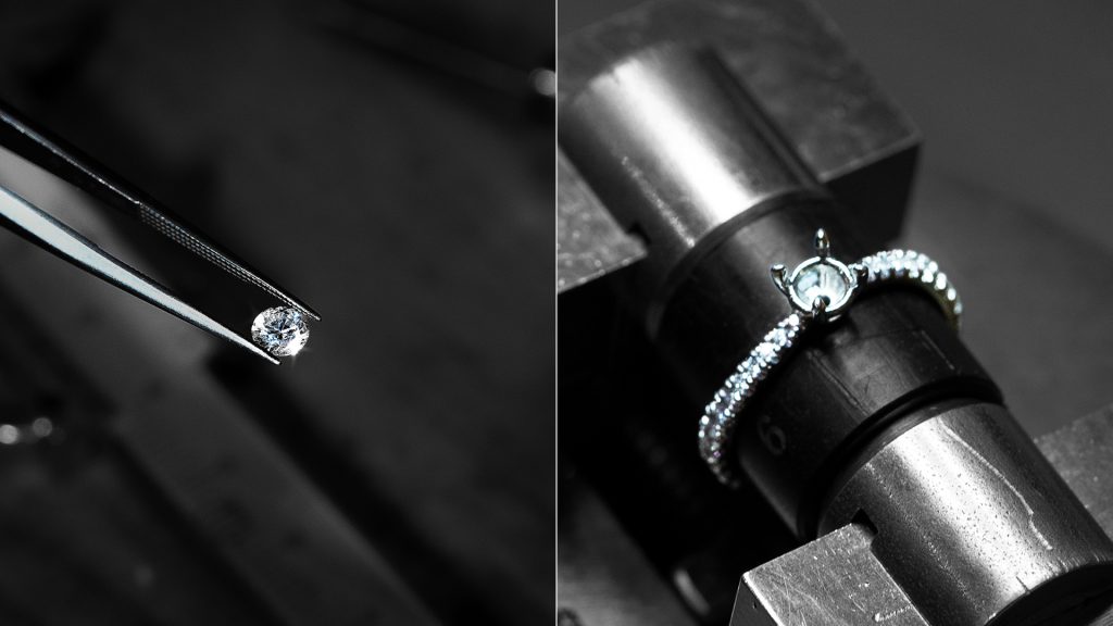 ダイヤモンドとリング枠を分けて考える