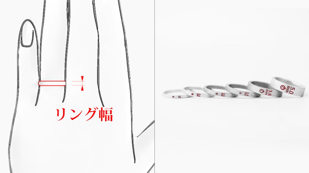 第3位:リング幅やボリューム