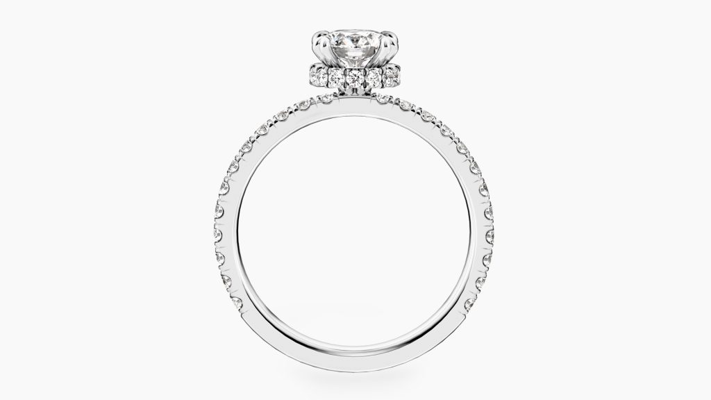 メレダイヤモンドを多くあしらったデザイン