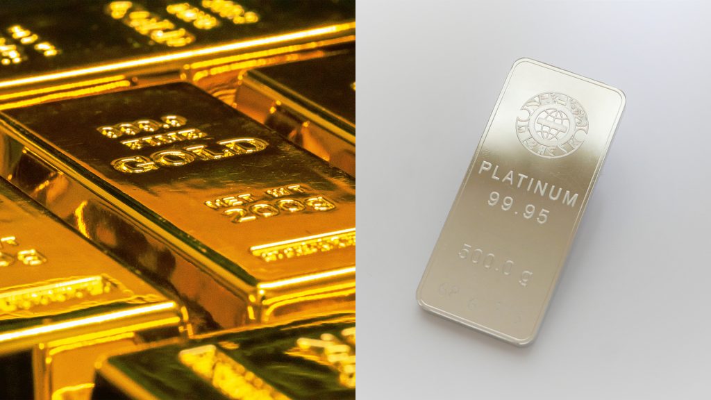 ① 貴金属価格の上昇（プラチナ・ゴールド）